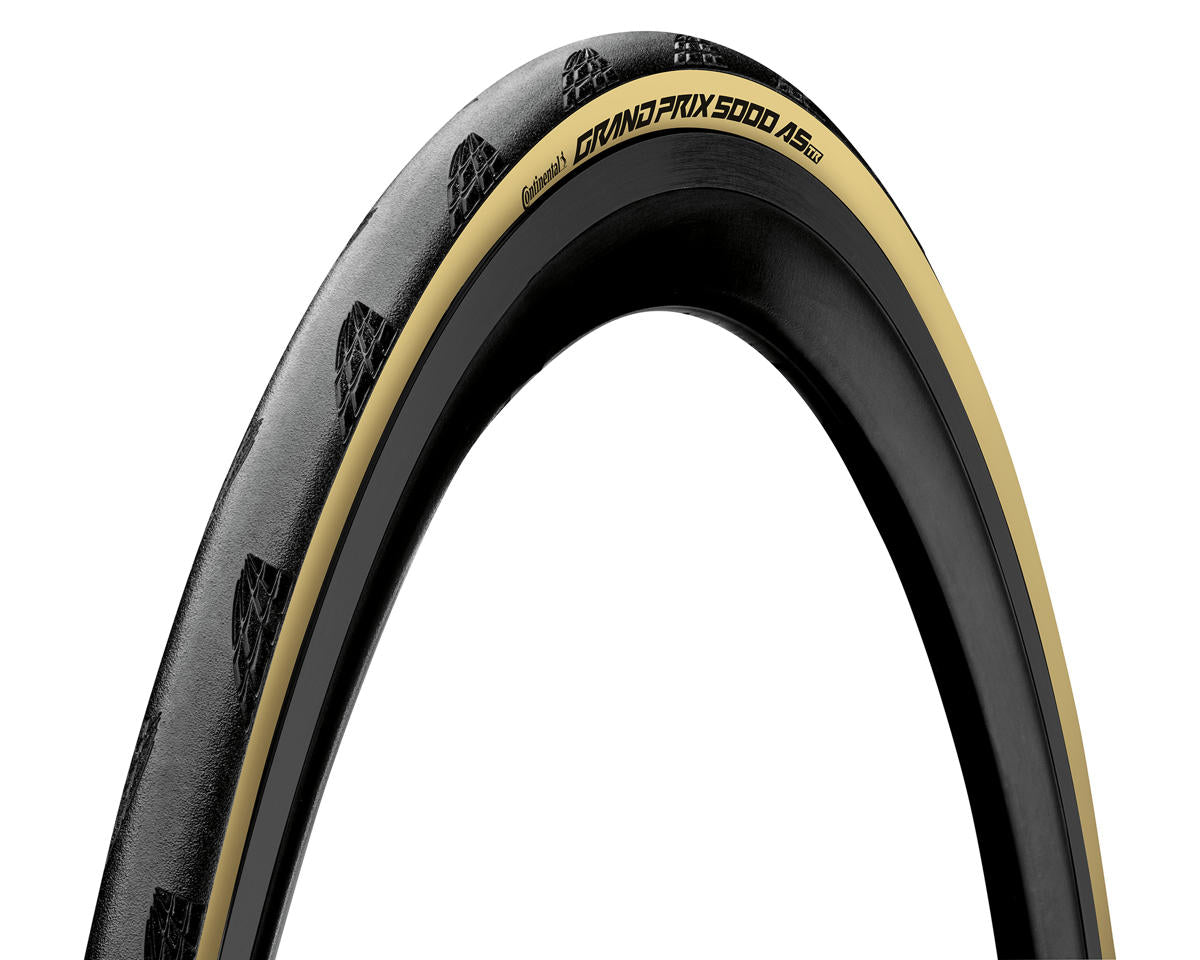 Continental Grand Prix 5000 All Season TR Tire - 700 x 32 Tubeless Folding Black/Cream BlackChili Vectran Breaker LazerG