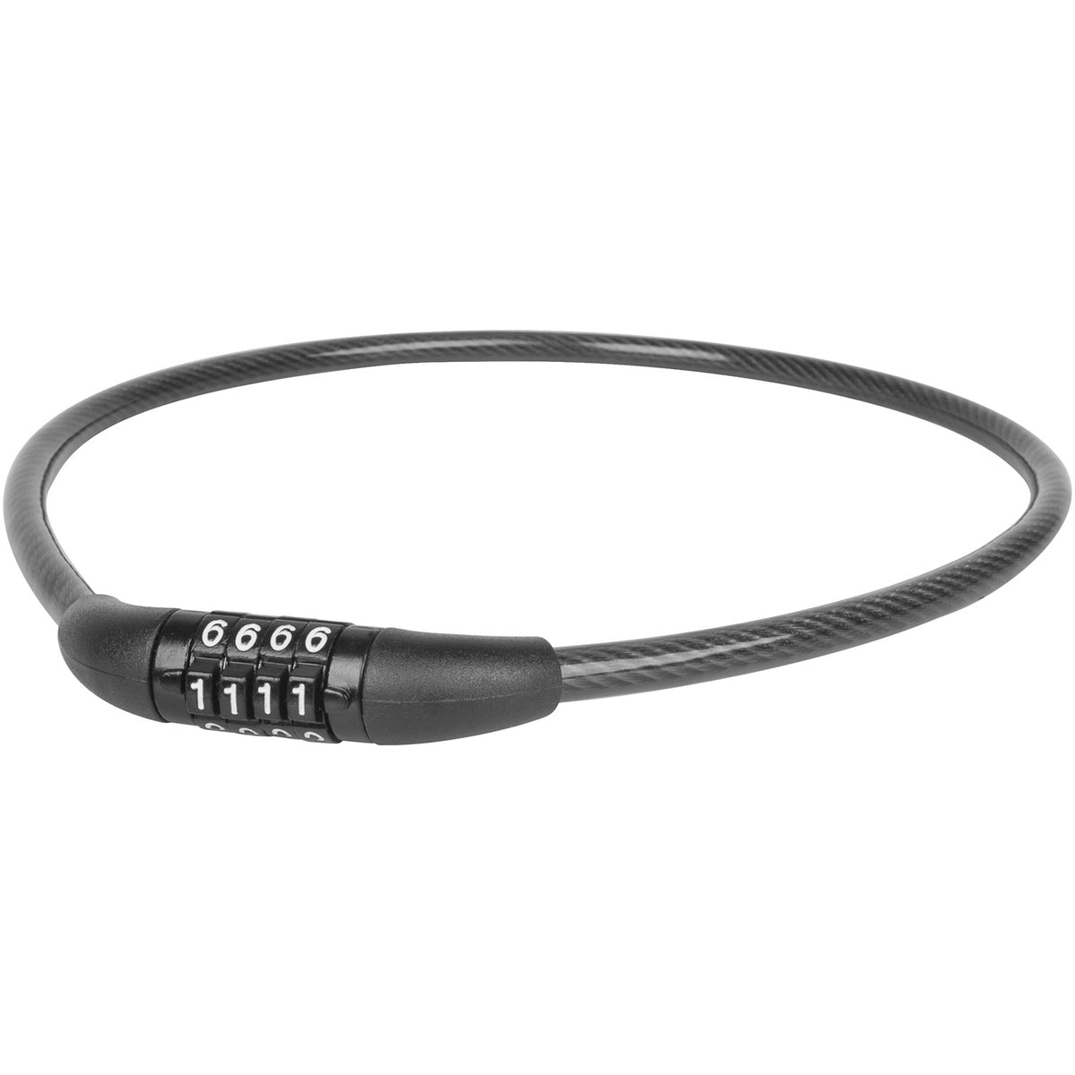M-Wave DS 8.6.0 S Cable lock Combination 8mm 8x600mm Black