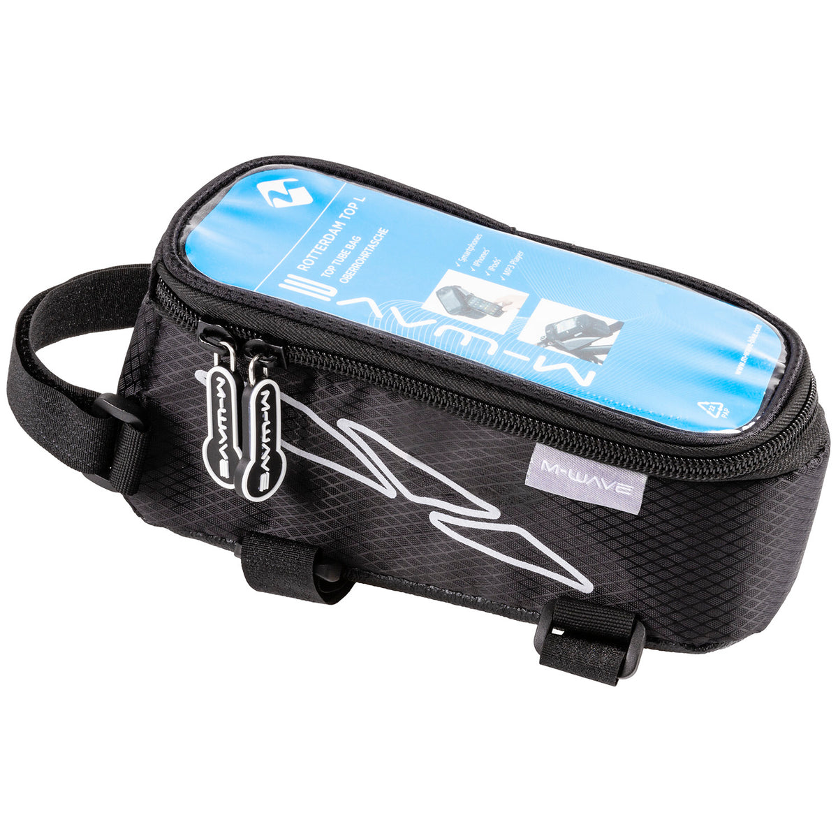 M-Wave Rotterdam XL Top Tube Bags Black