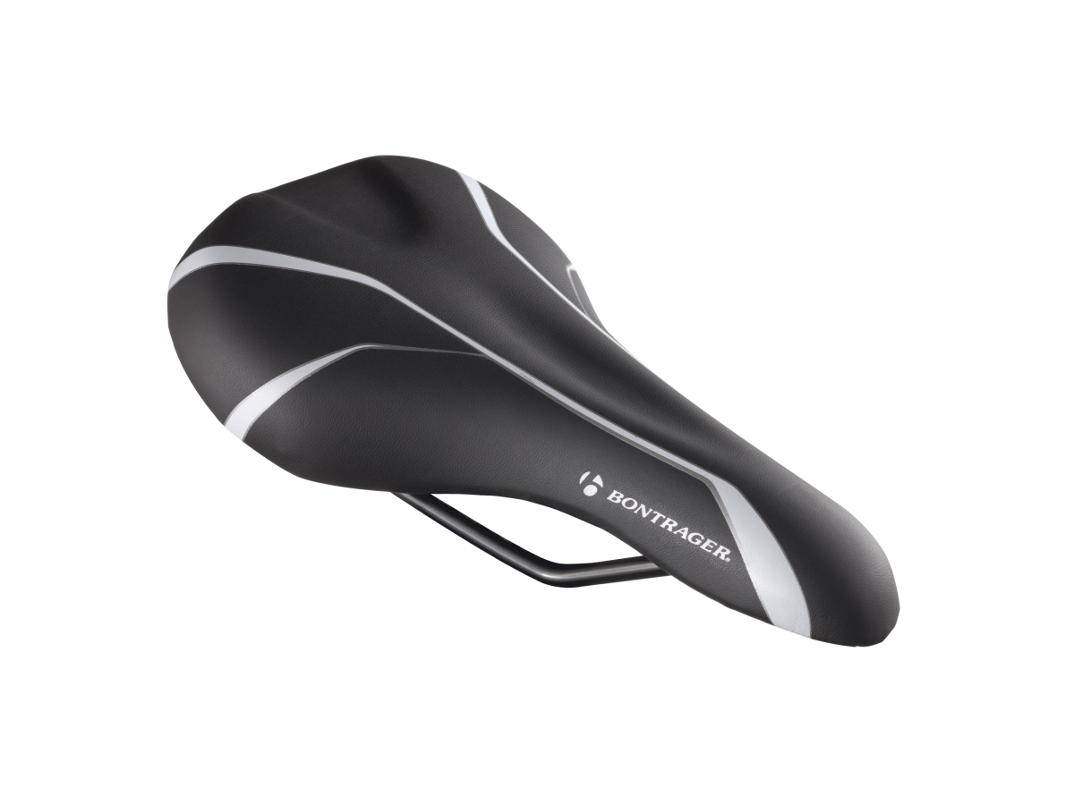 Saddle Bontrager Comfort Kids Vinyl Steel Rails Black