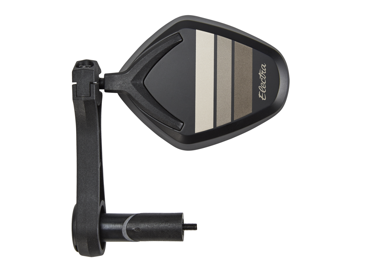 Mirror Electra Bar End Retrostripe Matte Black