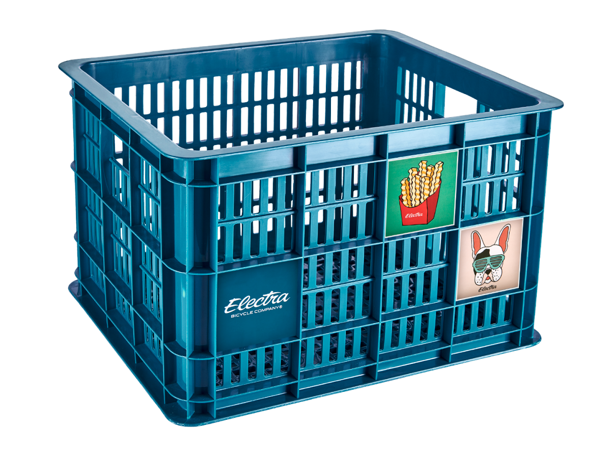 Basket Electra Basil Crate Dark Teal