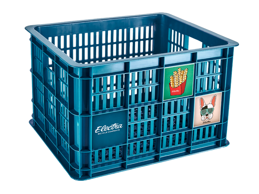 Basket Electra Basil Crate Dark Teal
