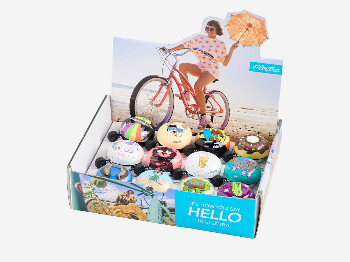 Bell Electra Graphic Ringer Bike Bells 12/Box