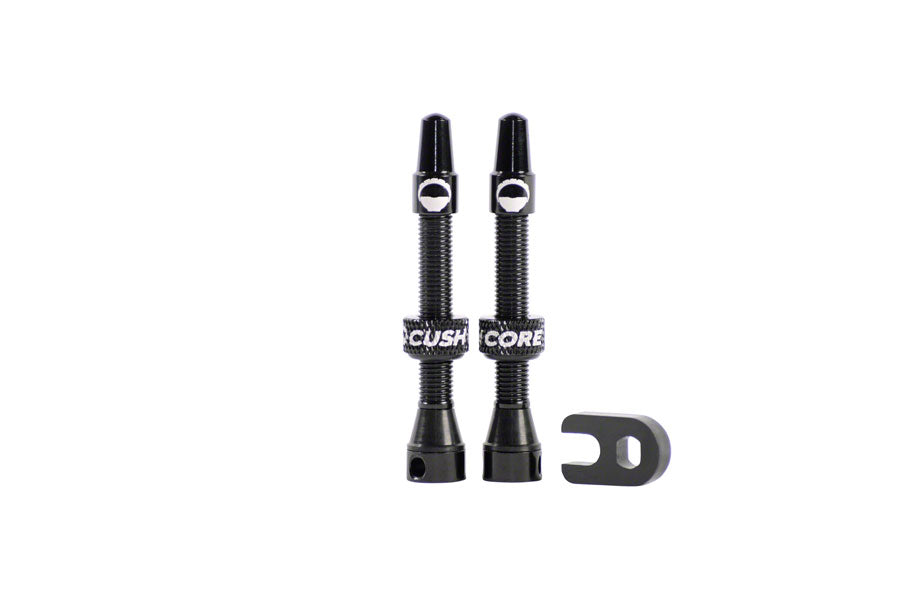 Valve Cushcore Presta 44Mm Aluminum Black Pair