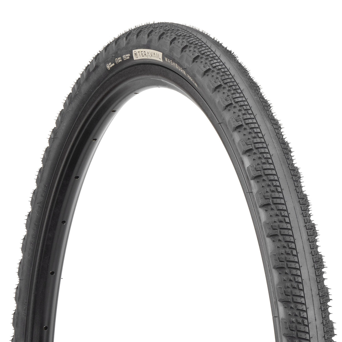 Teravail Washburn Tire - 700 x 47 Tubeless Folding Black Light and Supple