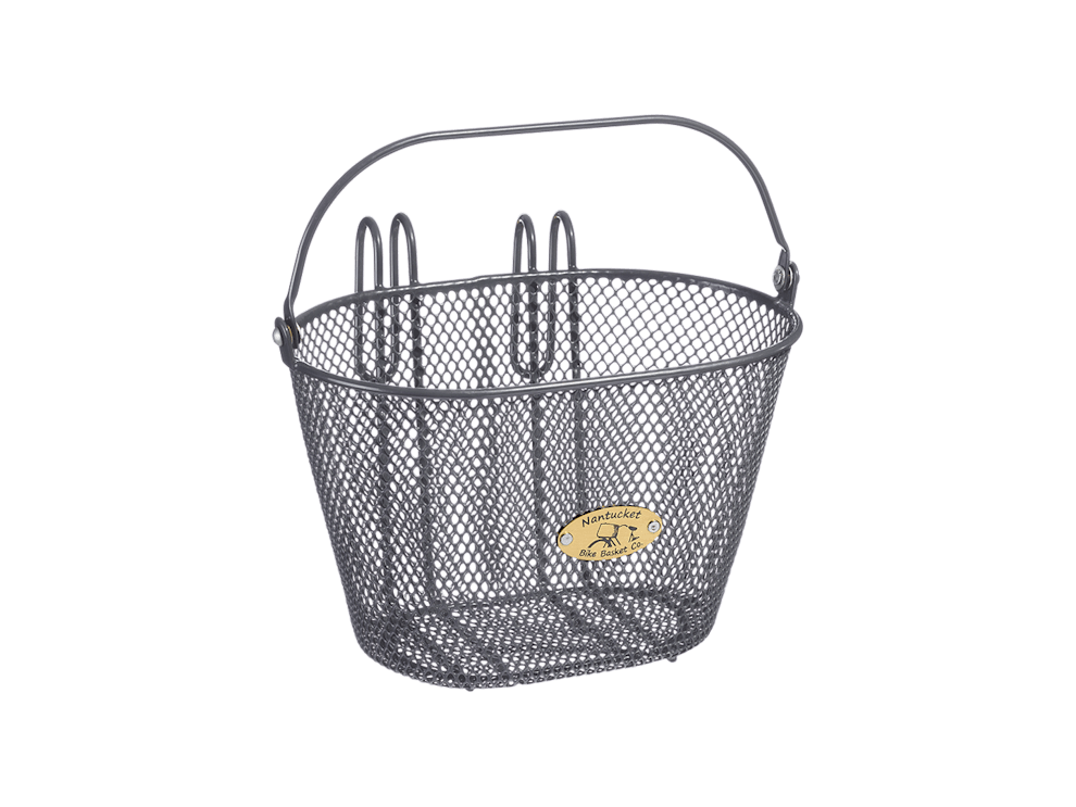 Nantucket Surfside child wire basket charcoal grey